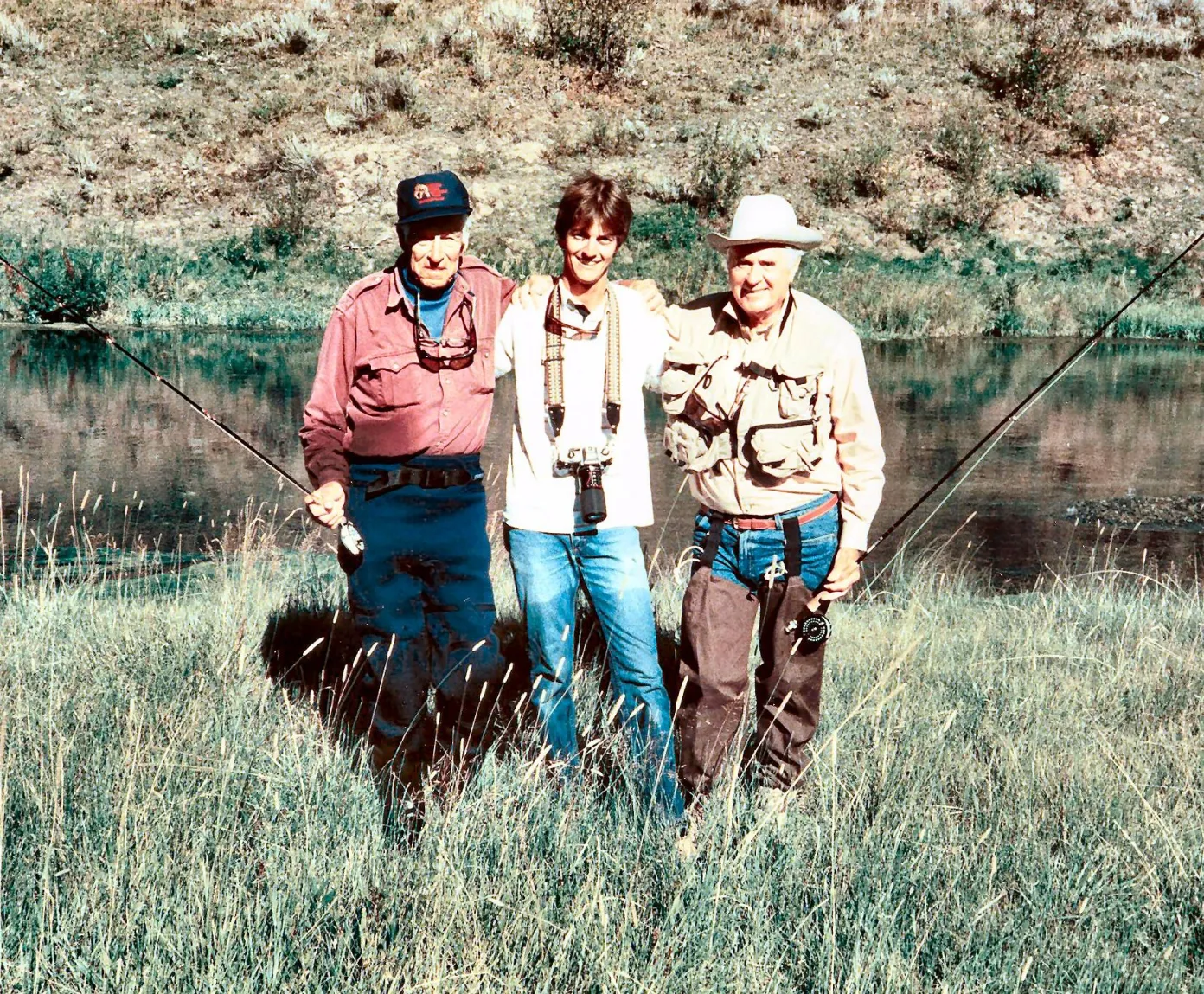 Jeff Currier Standing With Lee Curt and friend.