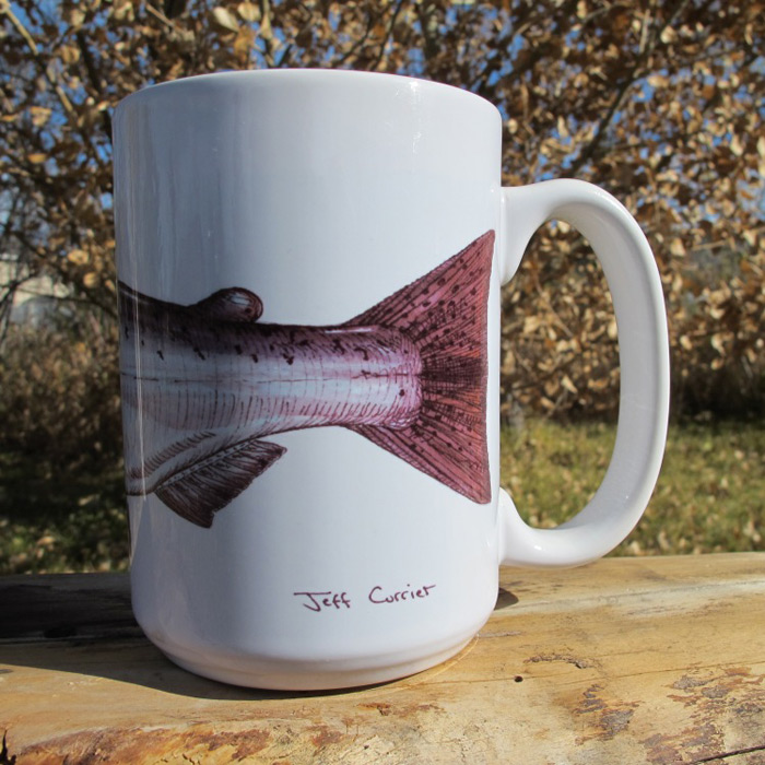 Chinook (King) Salmon | Coffee Mug | Jeff Currier - Image 2