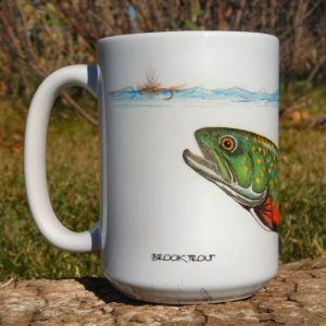 Swimming Brook Trout | Coffee Mug | Jeff Currier