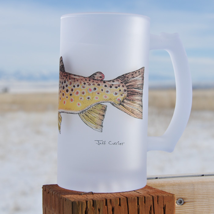 Brown Trout | Frosted Mug | Jeff Currier - Image 2