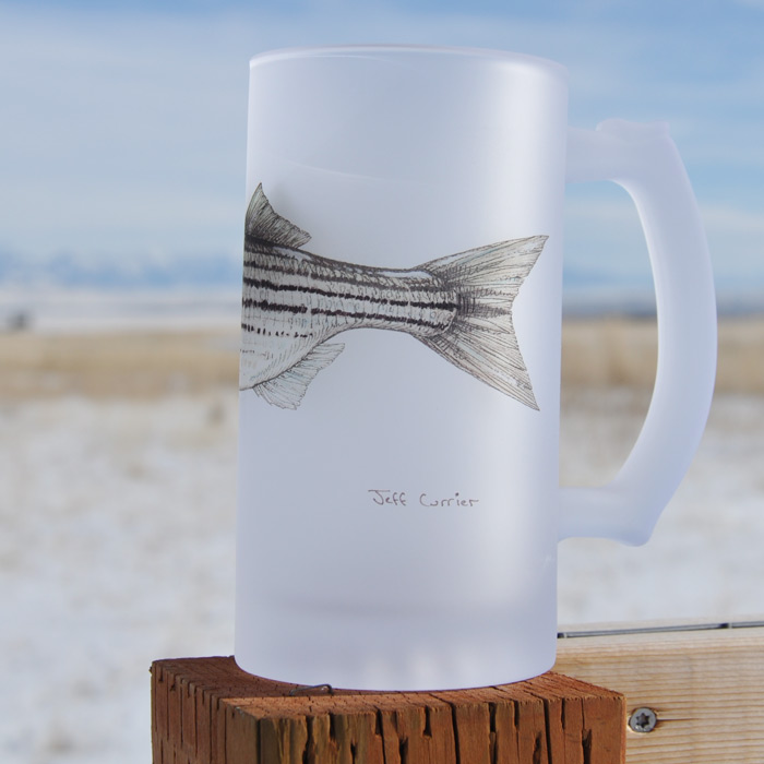 Striped Bass | Frosted Mug | Jeff Currier - Image 2