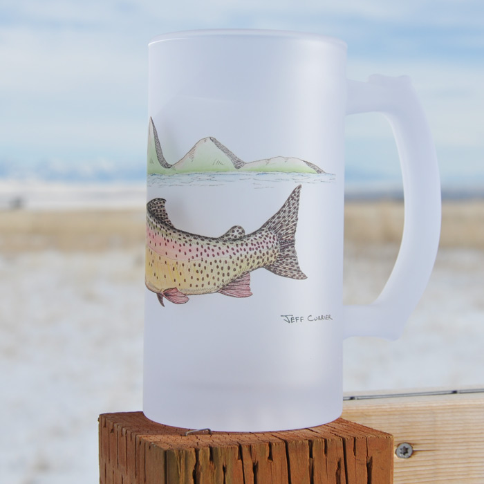 Swimming Cutthroat | Frosted Mug | Jeff Currier - Image 2