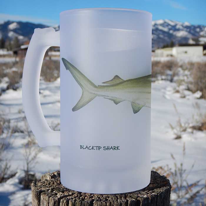 Blacktip Shark | Frosted Mug | Jeff Currier - Image 2