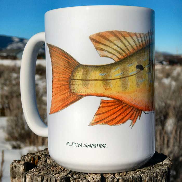 Mutton Snapper | Coffee Mug | Jeff Currier - Image 2