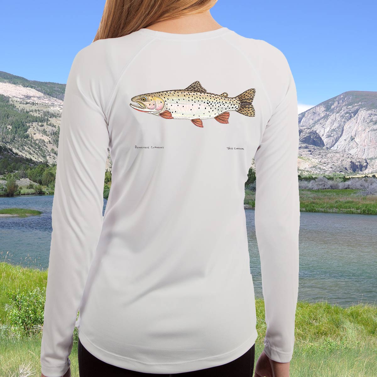 Bonneville Cutthroat | Ladies Solar Long Sleeve Shirt - Image 3