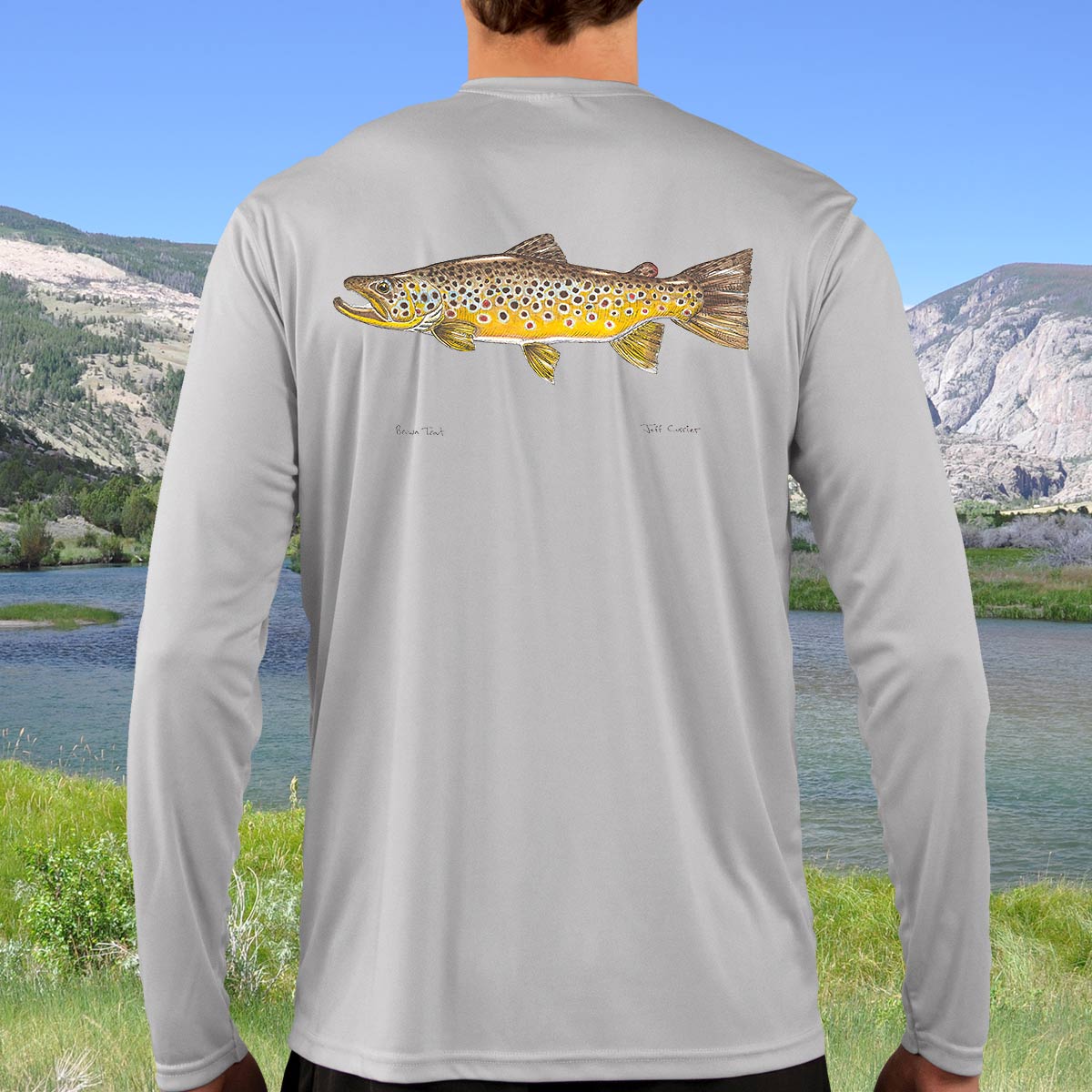Brown Trout | Solar Long Sleeve Shirt - Image 3