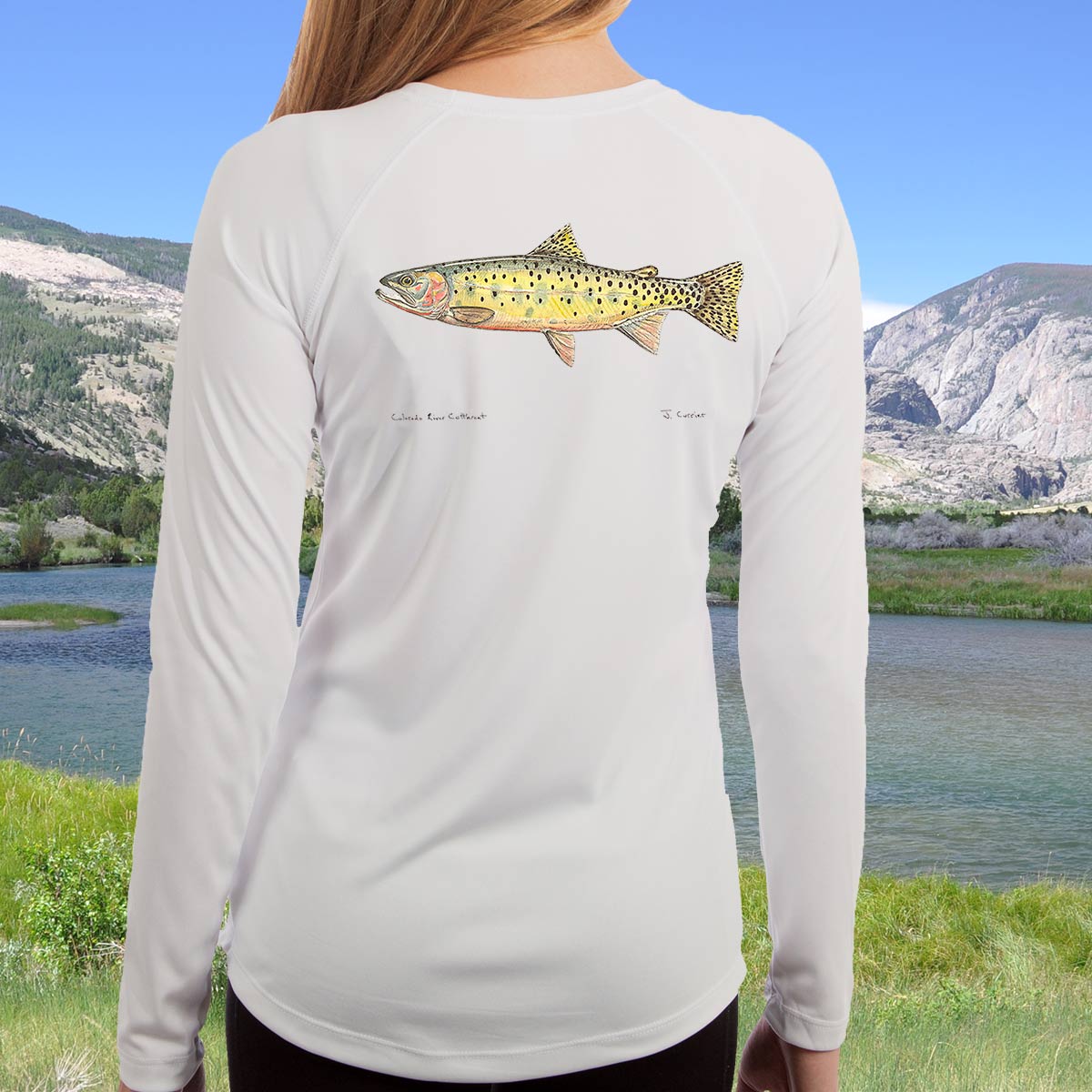 Colorado River Cutthroat | Ladies Solar Long Sleeve Shirt - Image 3