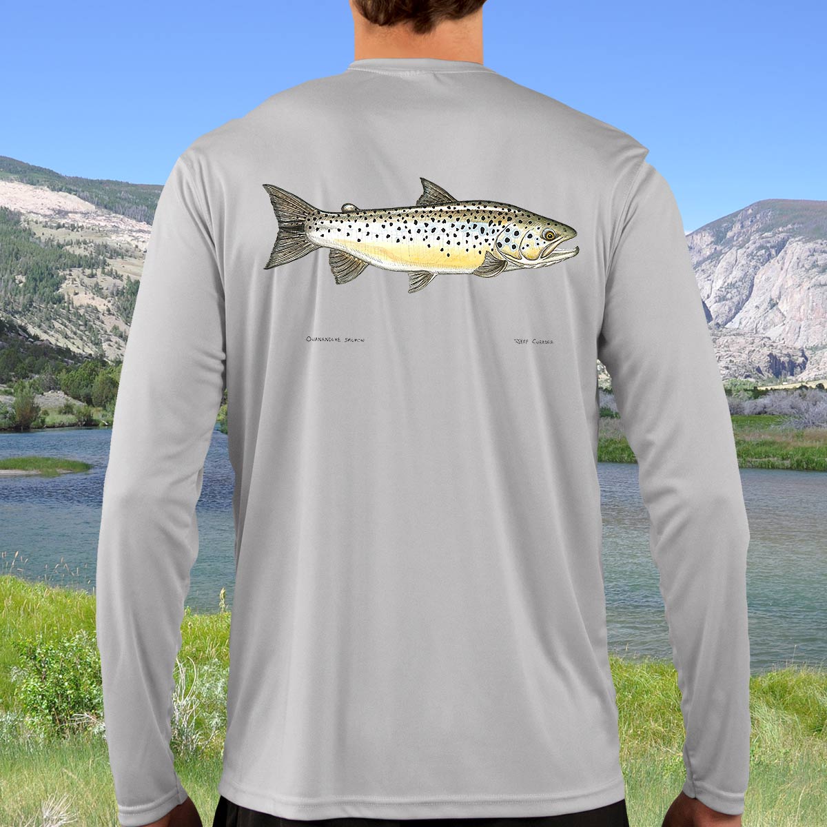 Landlocked Salmon | Solar Long Sleeve Shirt - Image 3