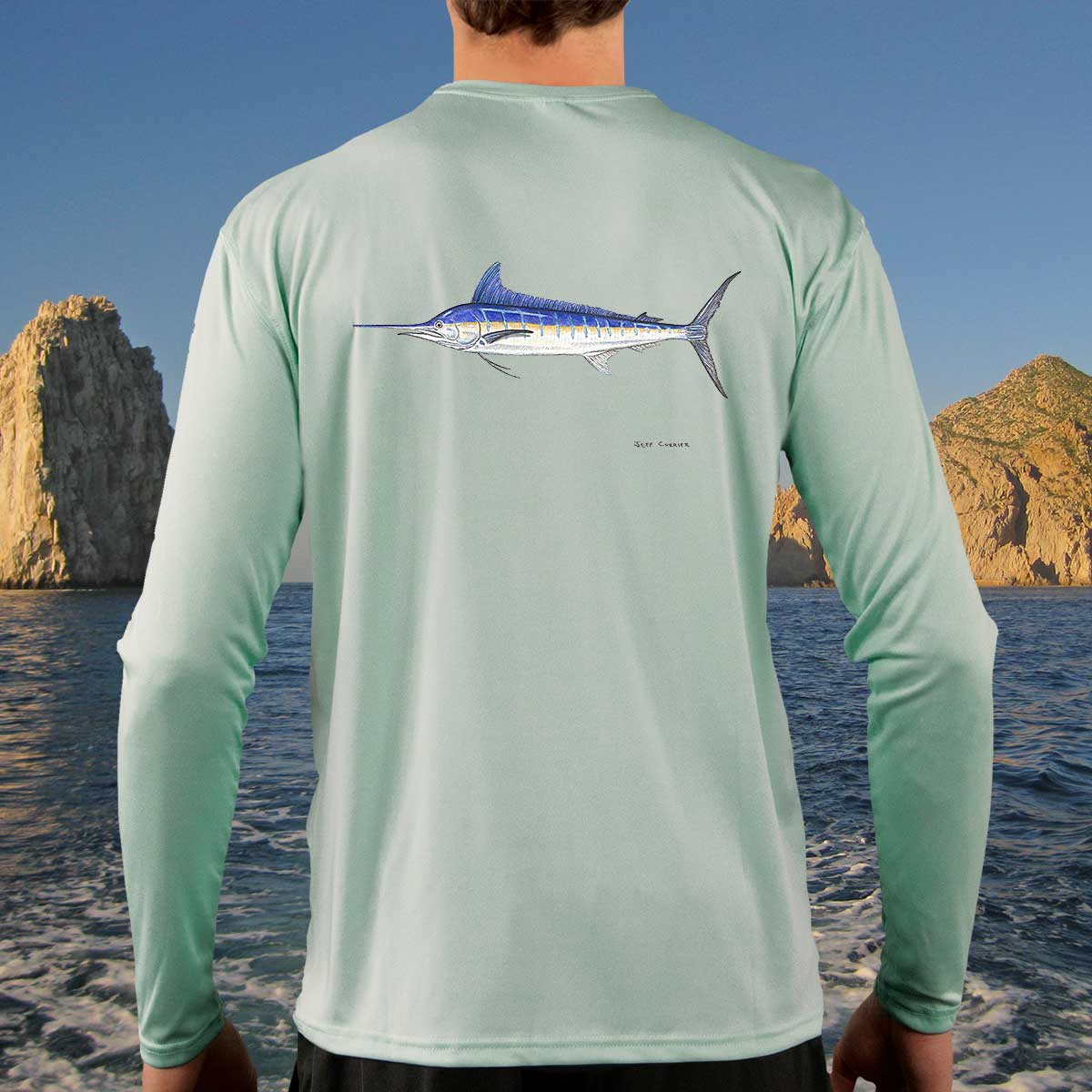 Blue Marlin | Solar Long Sleeve Shirt - Image 3