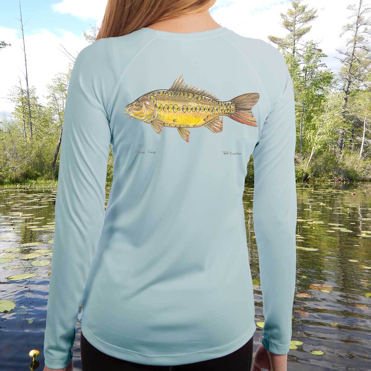 Mirror Carp | Ladies Solar Long Sleeve Shirt - Image 3