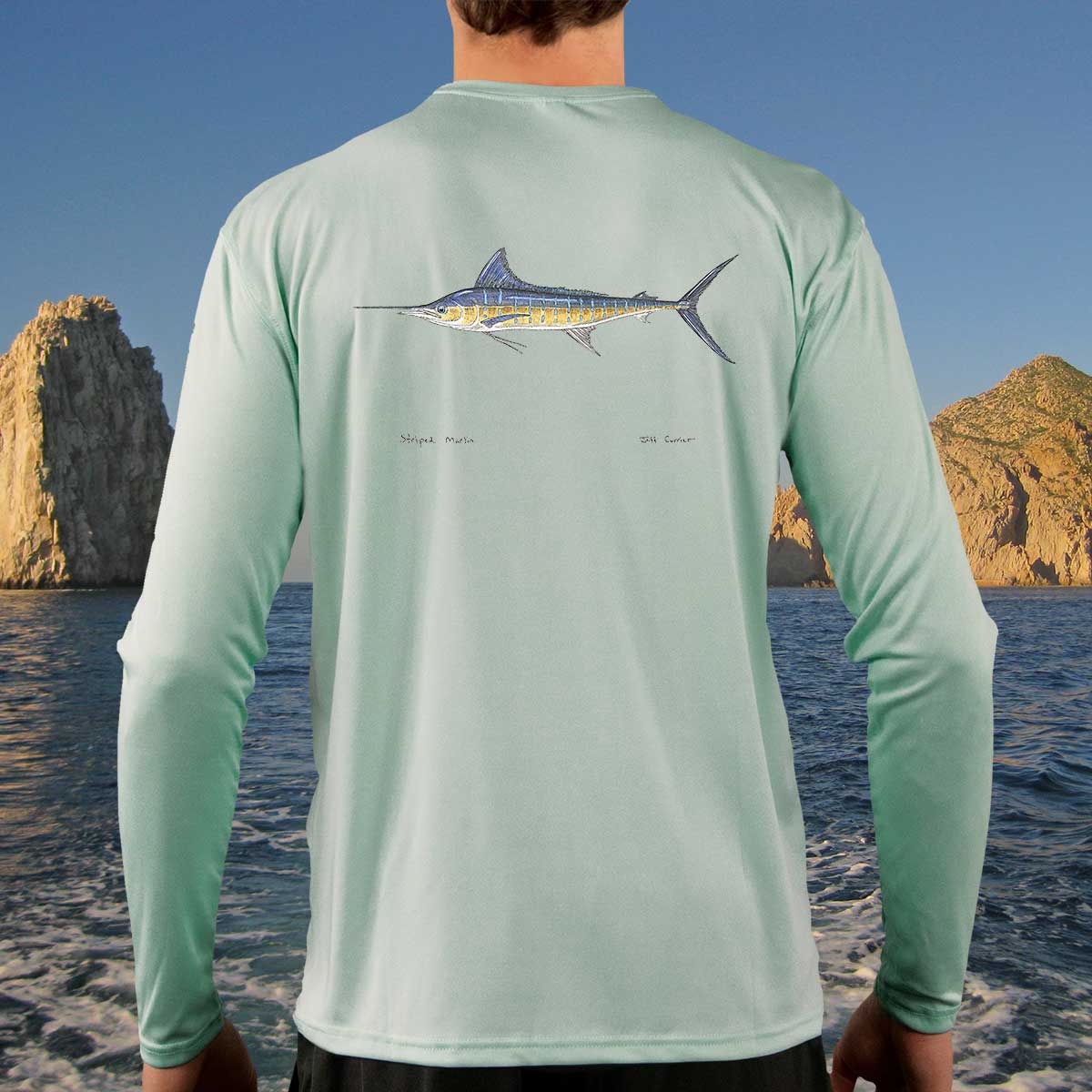 Striped Marlin | Solar Long Sleeve Shirt - Image 3