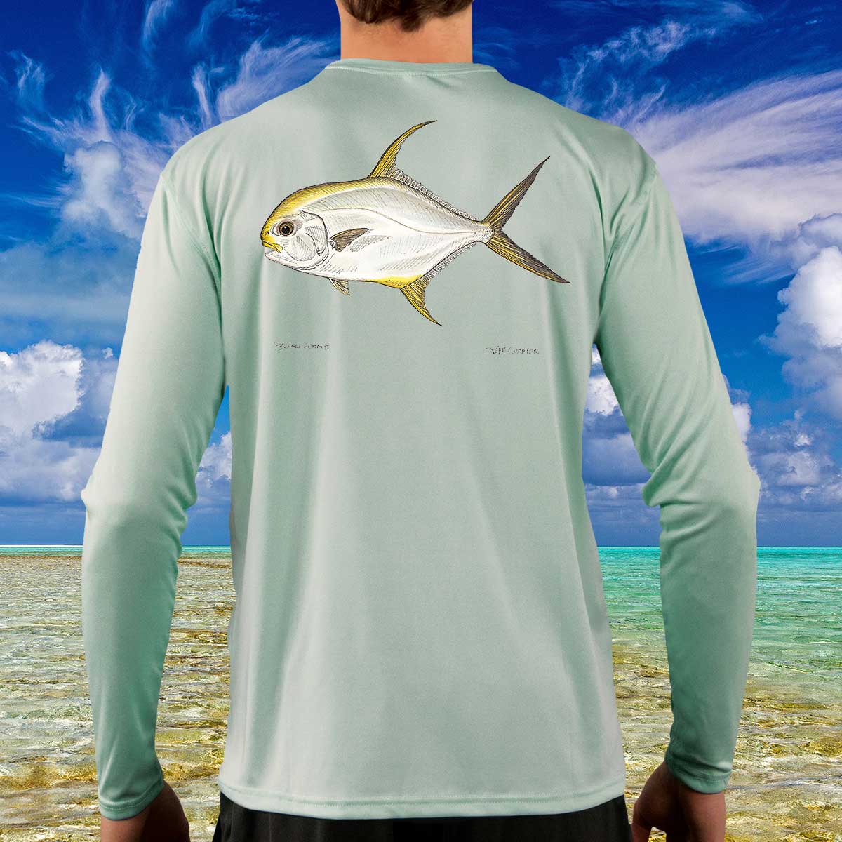 Yellow Permit | Solar Long Sleeve Shirt - Image 3