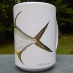 Yellow permit coffee mug artwork by Jeff Currier