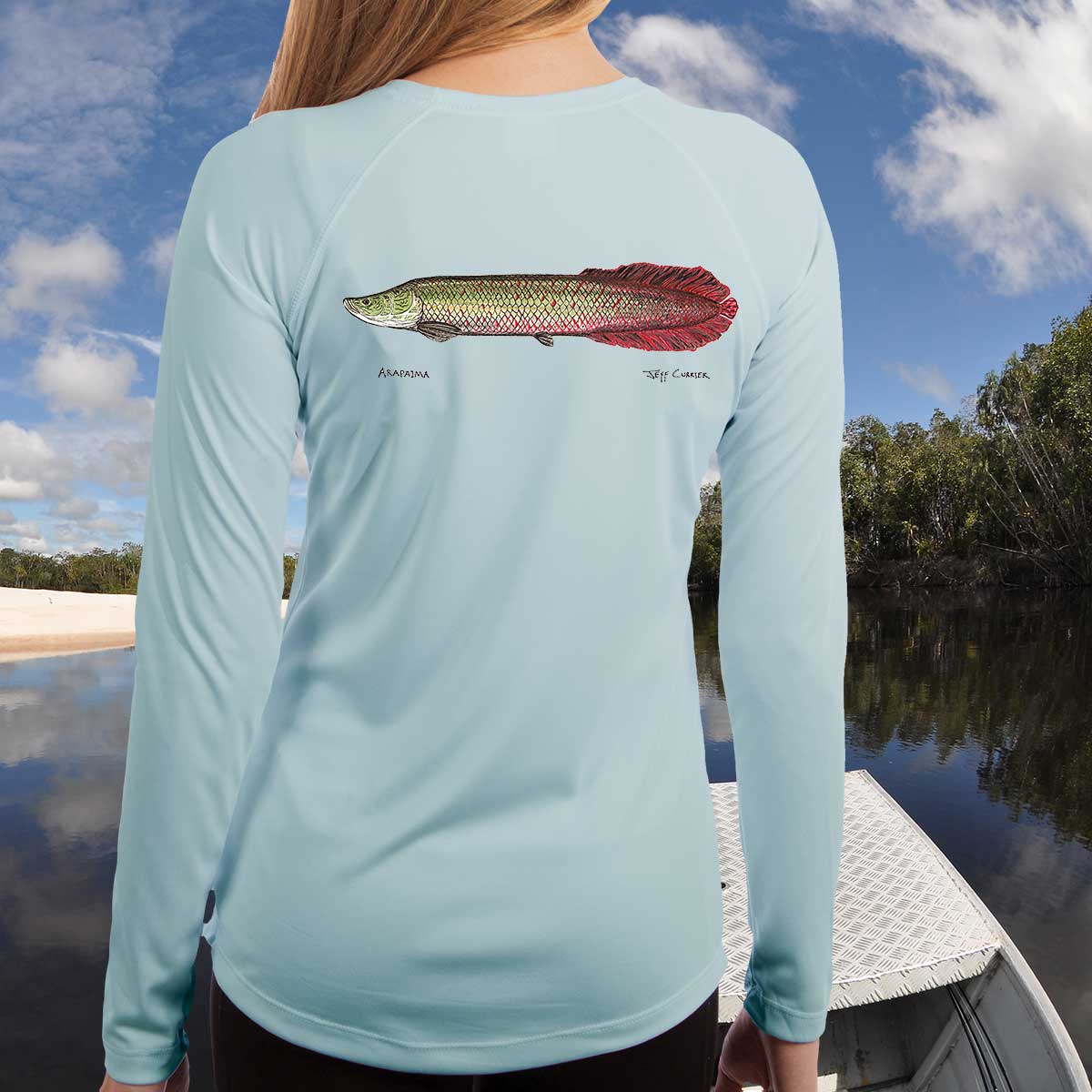 Arapaima | Ladies Solar Long Sleeve Shirt - Image 3
