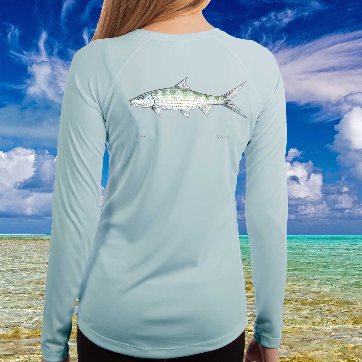 Bonefish | Ladies Solar Long Sleeve Shirt - Image 3