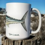 bonito artwork on a coffee mug by Jeff Currier