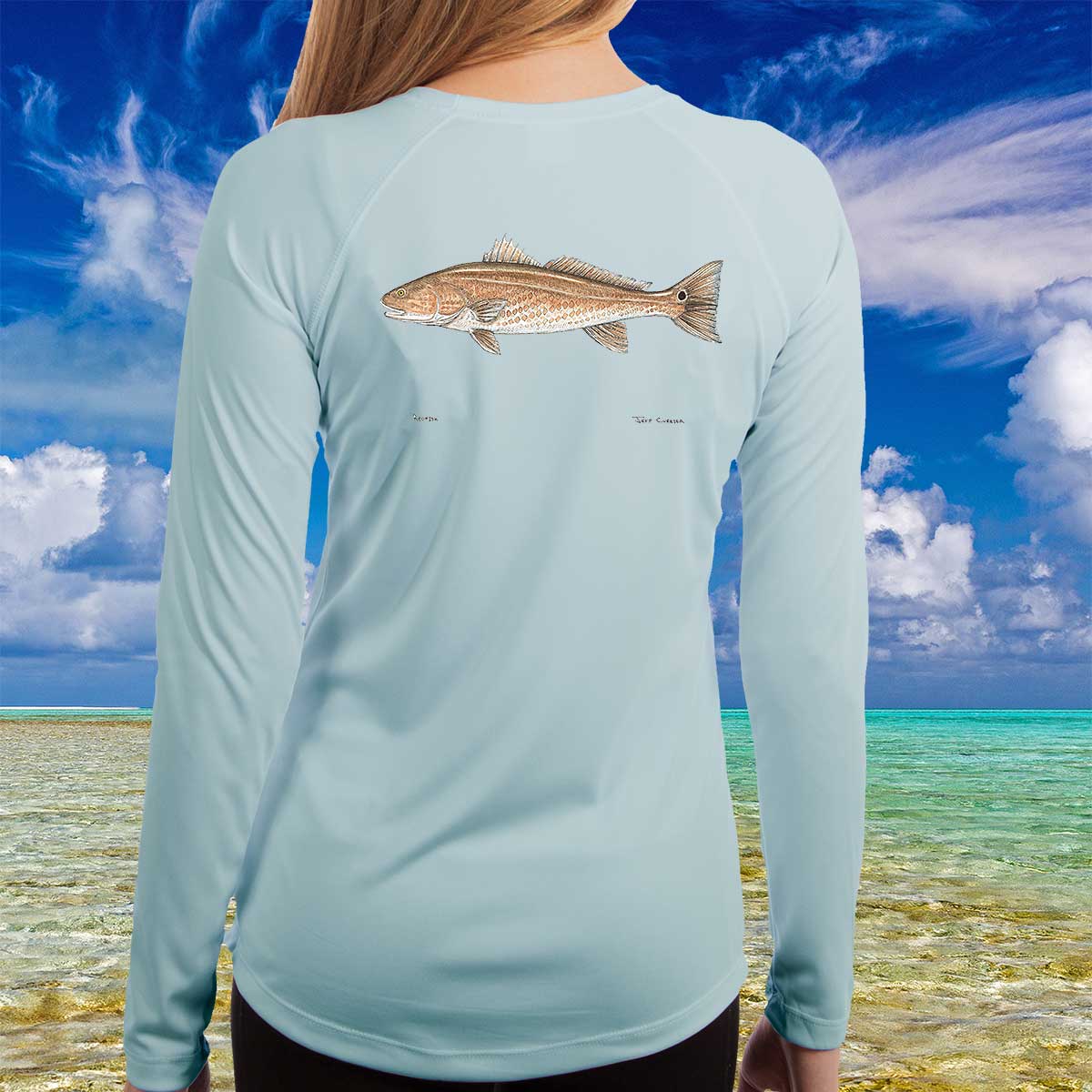Redfish | Ladies Solar Long Sleeve Shirt - Image 3