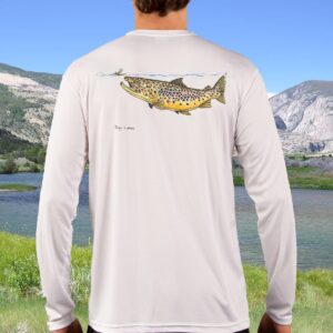 Swimming Brown Trout | Solar Long Sleeve Shirt