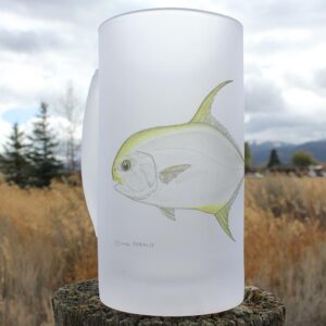 Yellow Permit | Frosted Mug | Jeff Currier