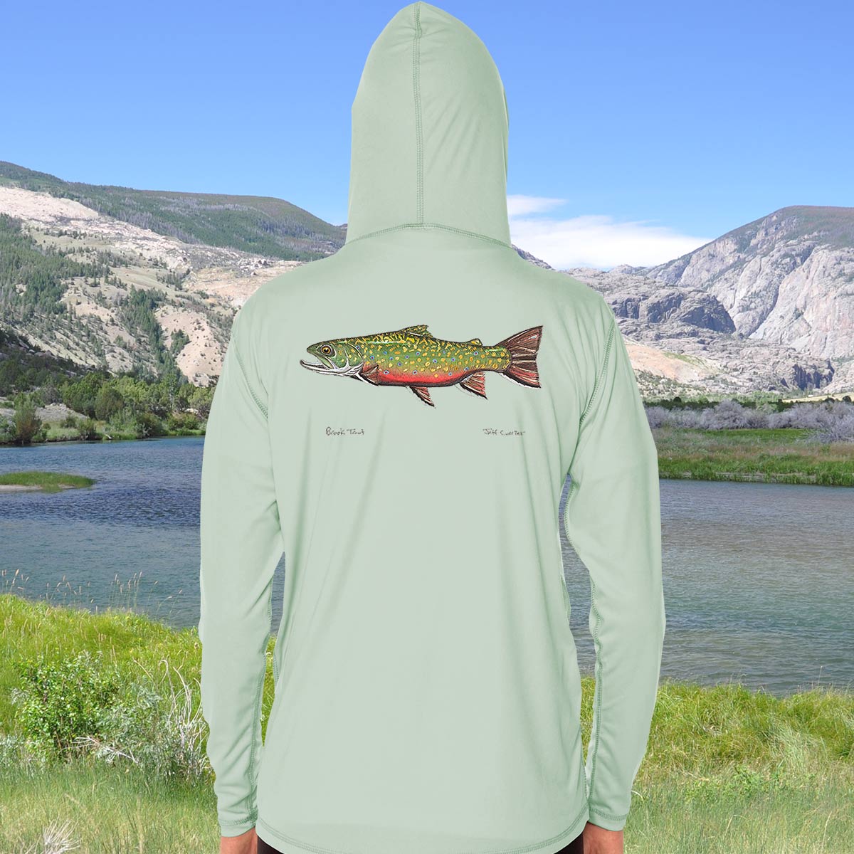Brook Trout | Solar Hoodie - Image 5