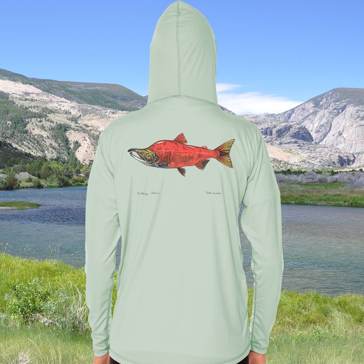 Sockeye Salmon | Solar Hoodie - Image 5