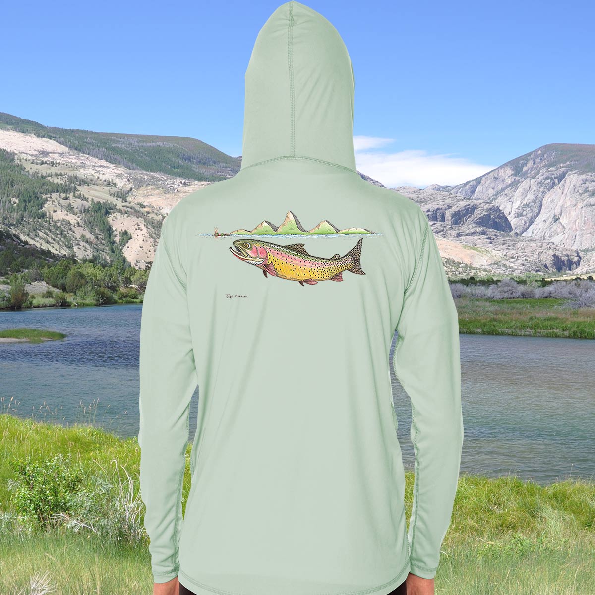 Swimming Cutthroat | Solar Hoodie - Image 5