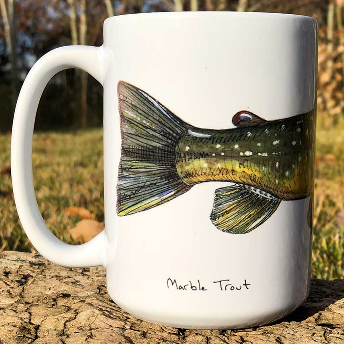 Marble Trout | Coffee Mug | Jeff Currier - Image 2